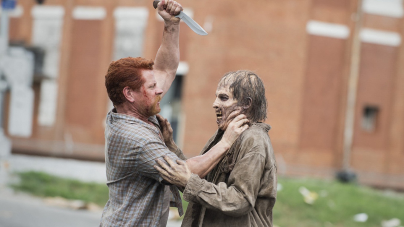 Расправа с зомби в Ходячих мертвецах