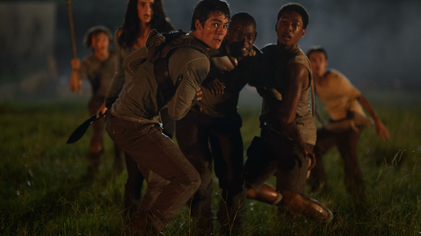 Бегущий по лабиринту на поле