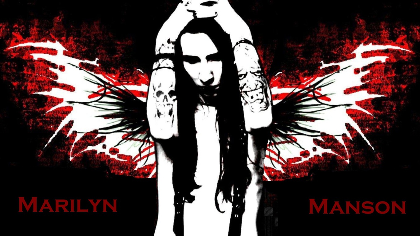 Крылья ангела у Marilyn Manson