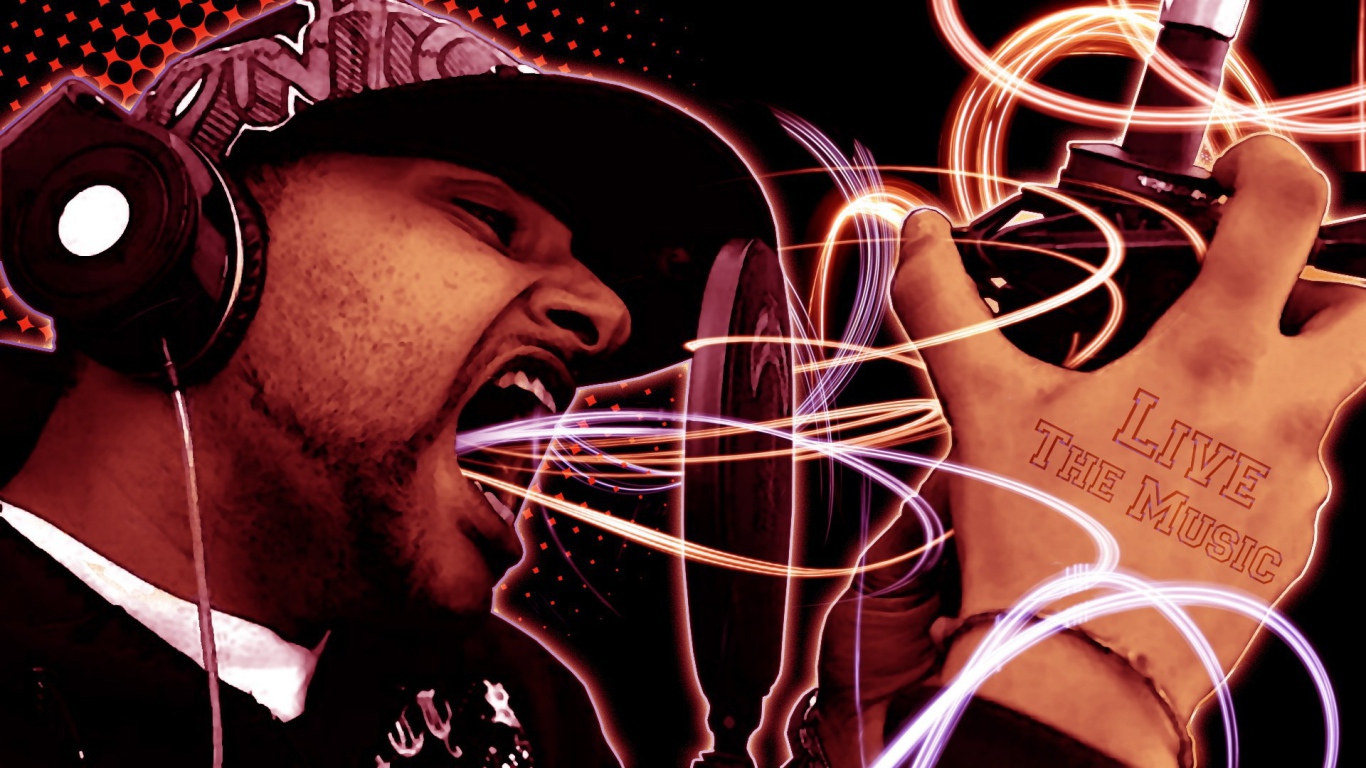 Певец в студии