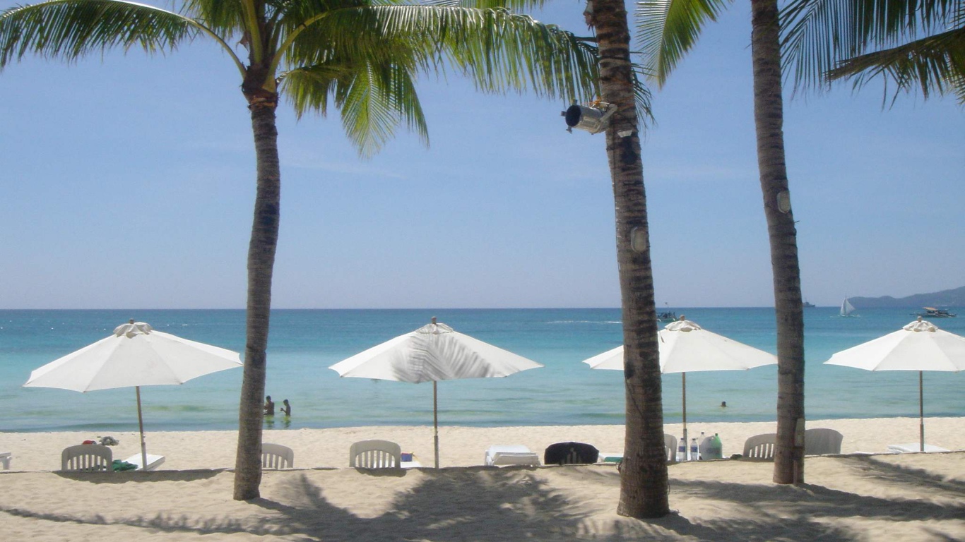 Белый пляж на Филиппинах