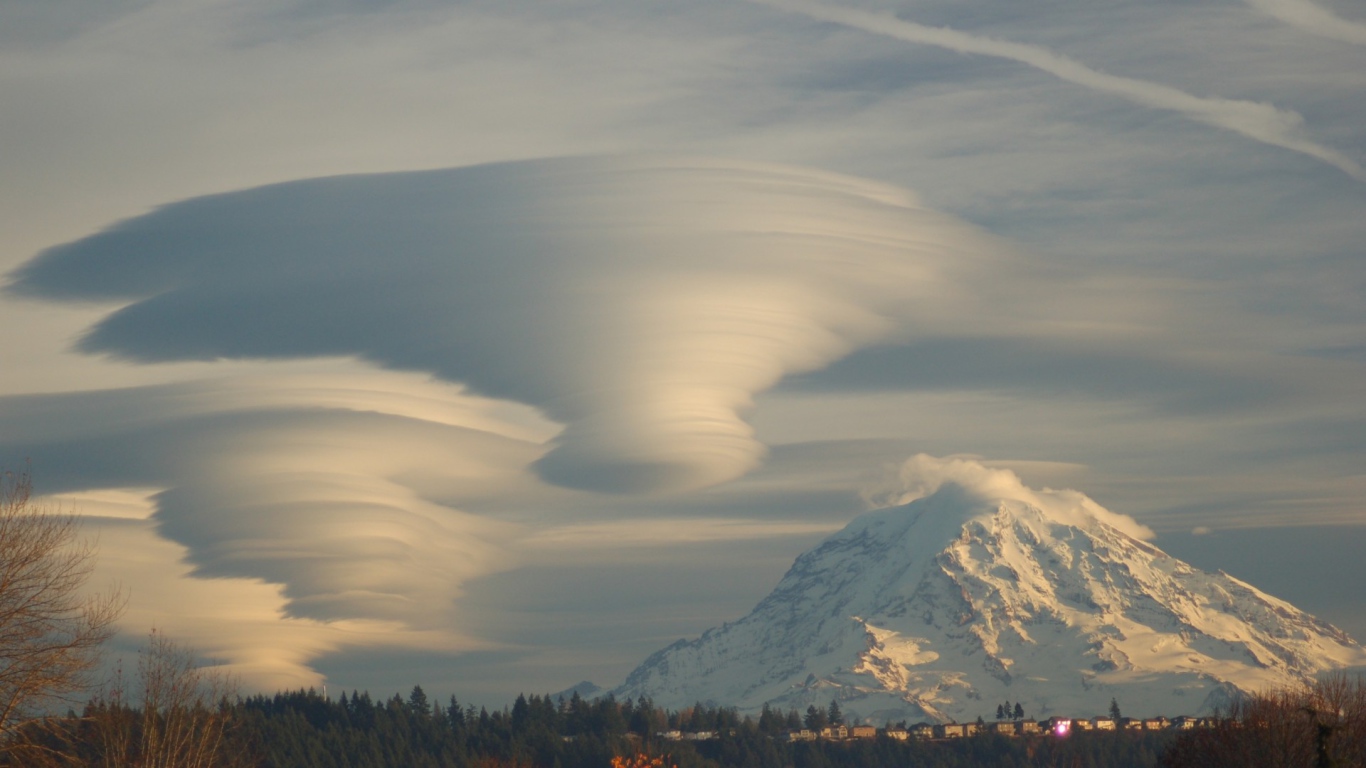 Оригинальные Облака над горами