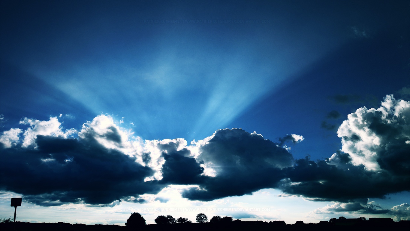 Солнце за облаками