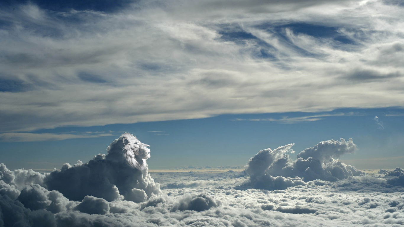 Вид над облаками