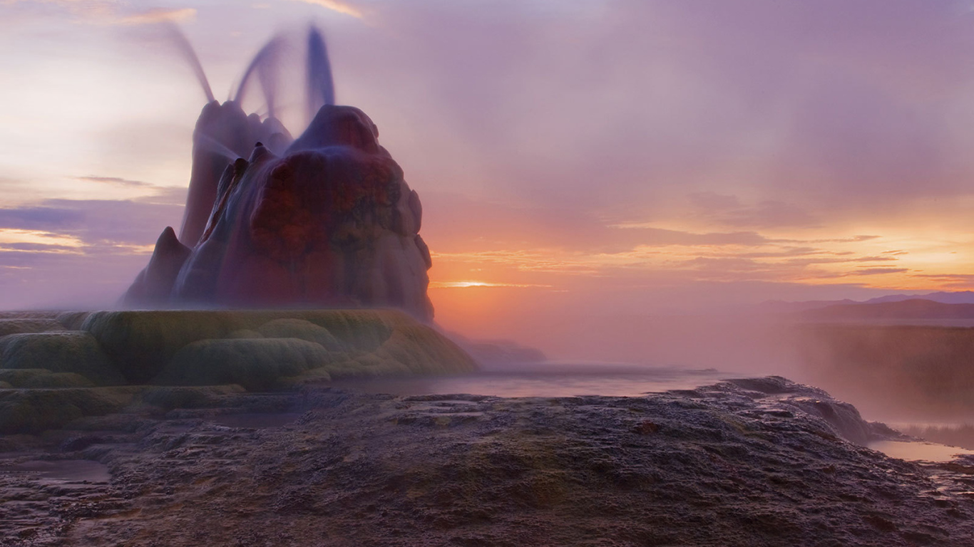 Гейзеры на горе