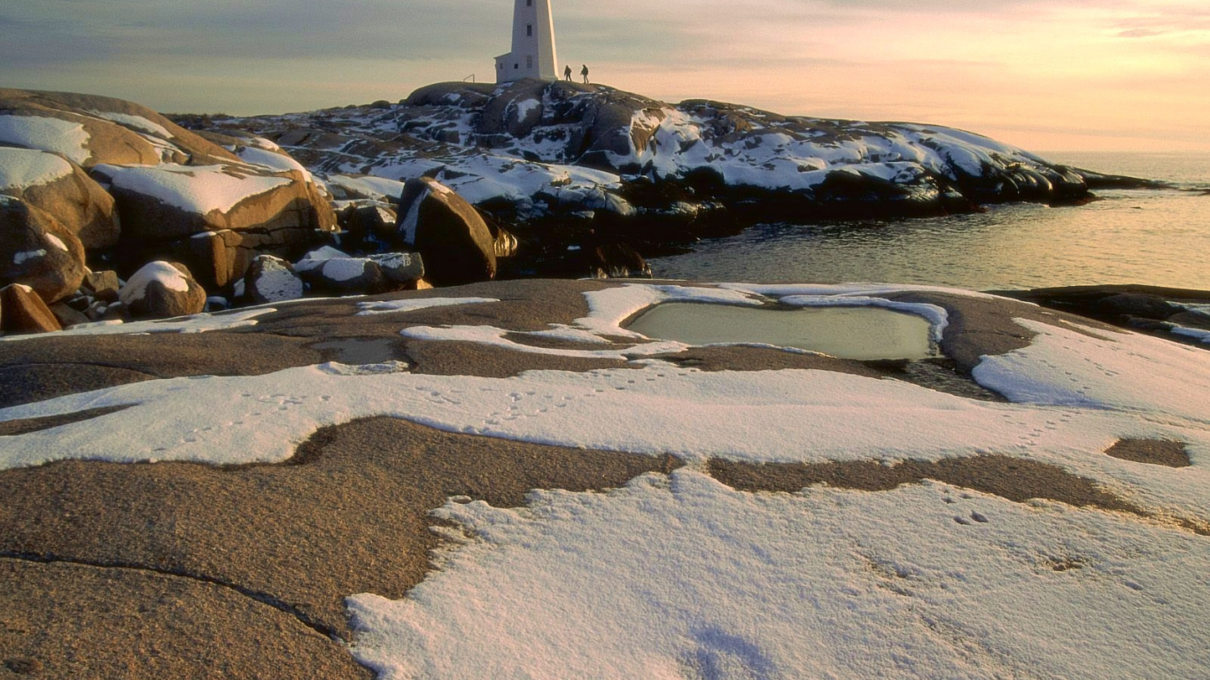 Маяк на холодном побережье