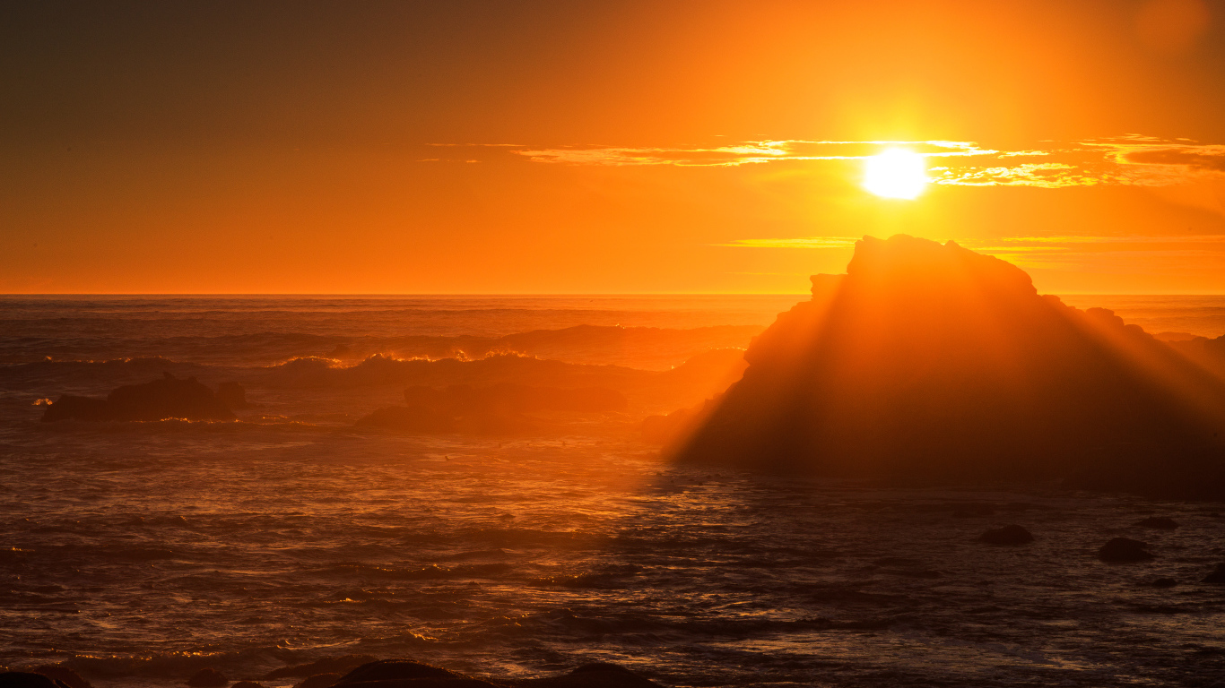 Великолепное место для заката
