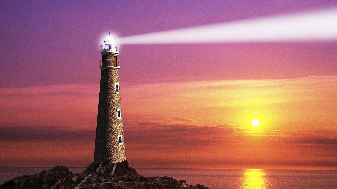 Луч света от маяка