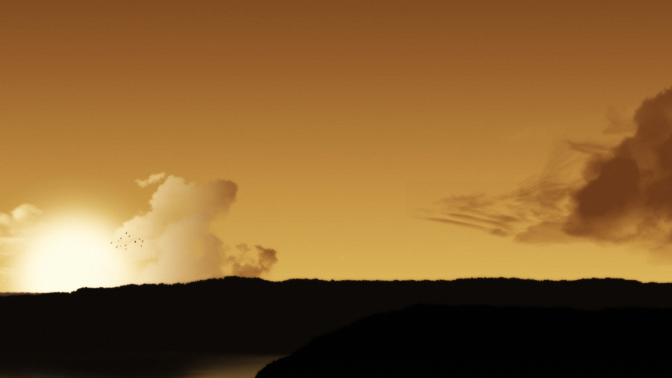 Желтый закат