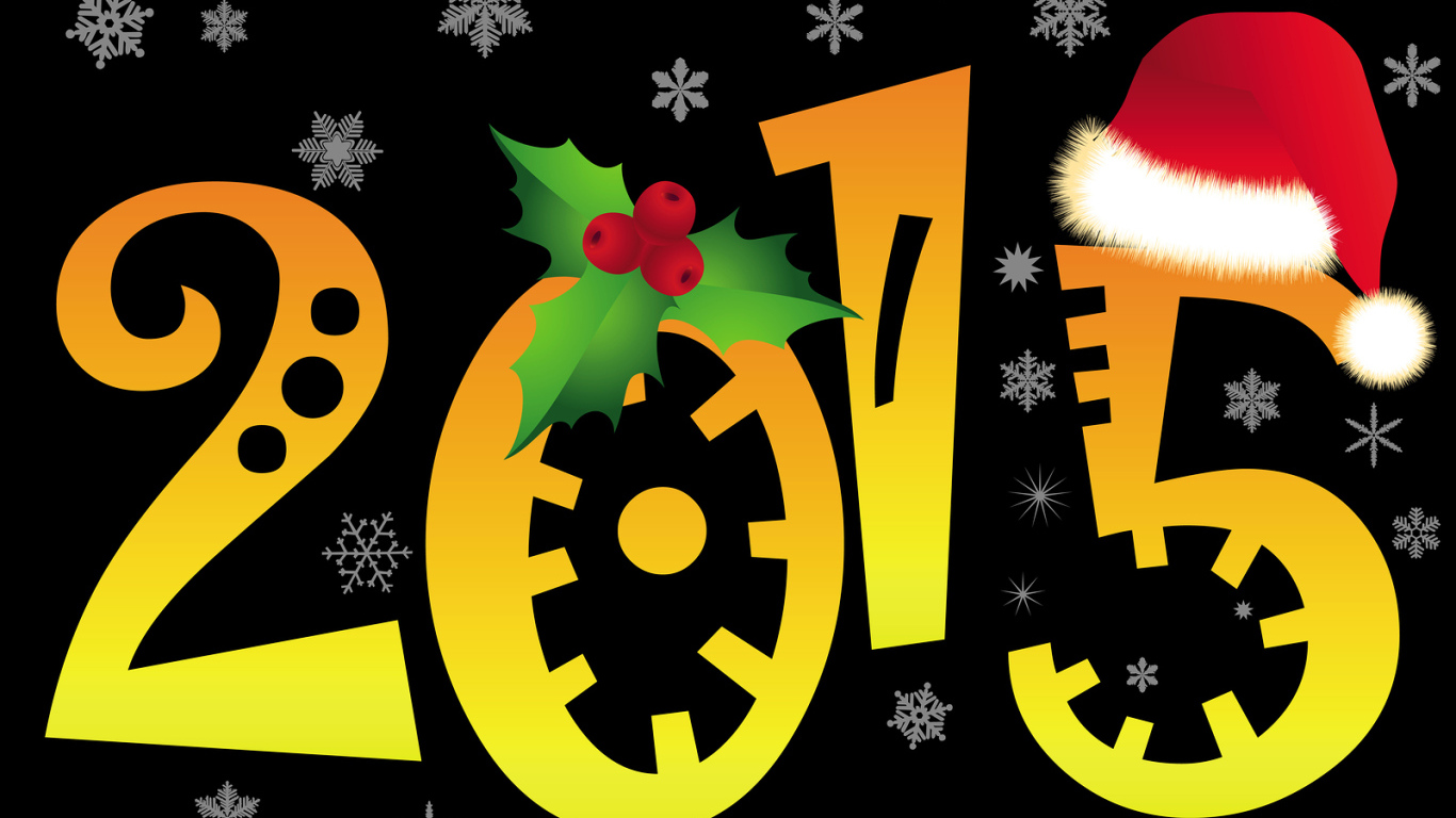 2015 на черном фоне