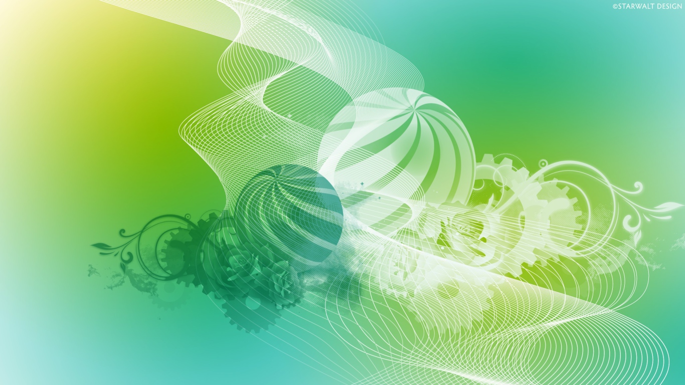 Шары цветы и паутина