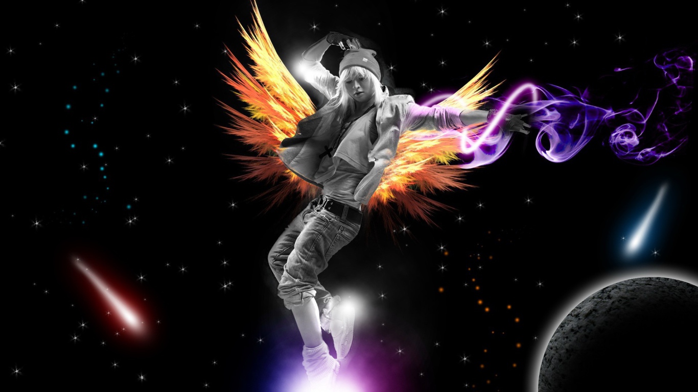 Девушка в космосе