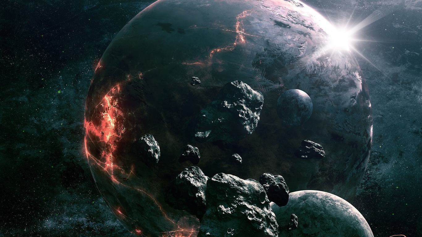 Трещины на планете