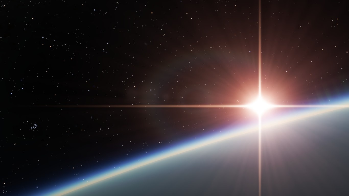 Свечение на чорном фоне