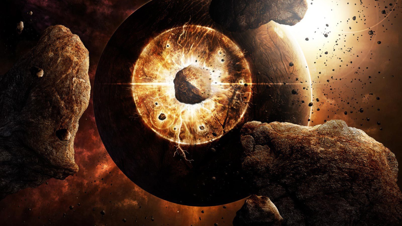 Метеориты падают на планету