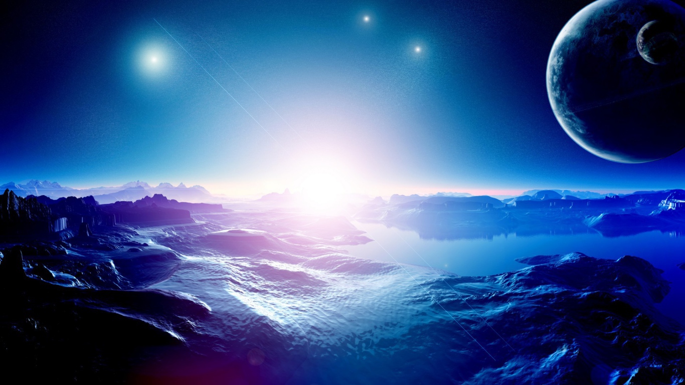 Поверхность одной из планет