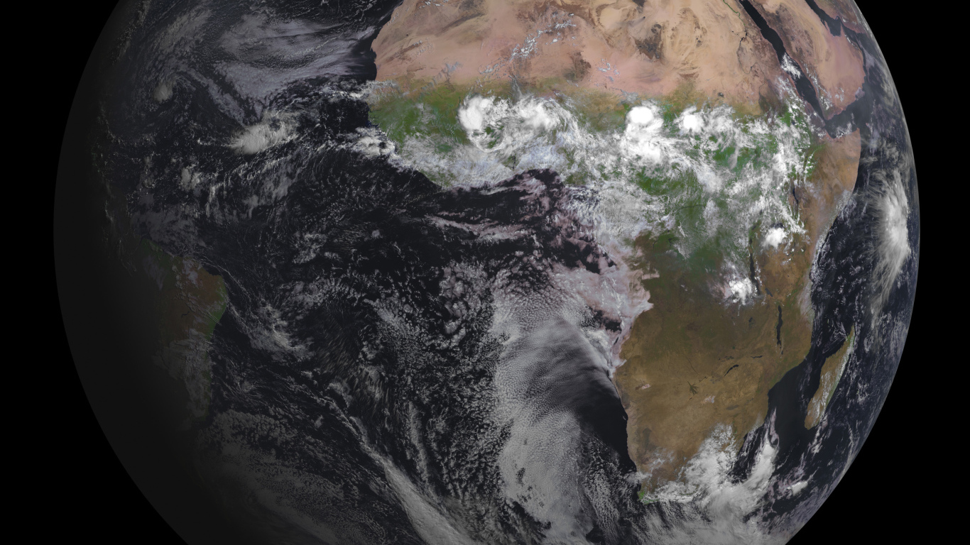 Вид на Землю со спутника