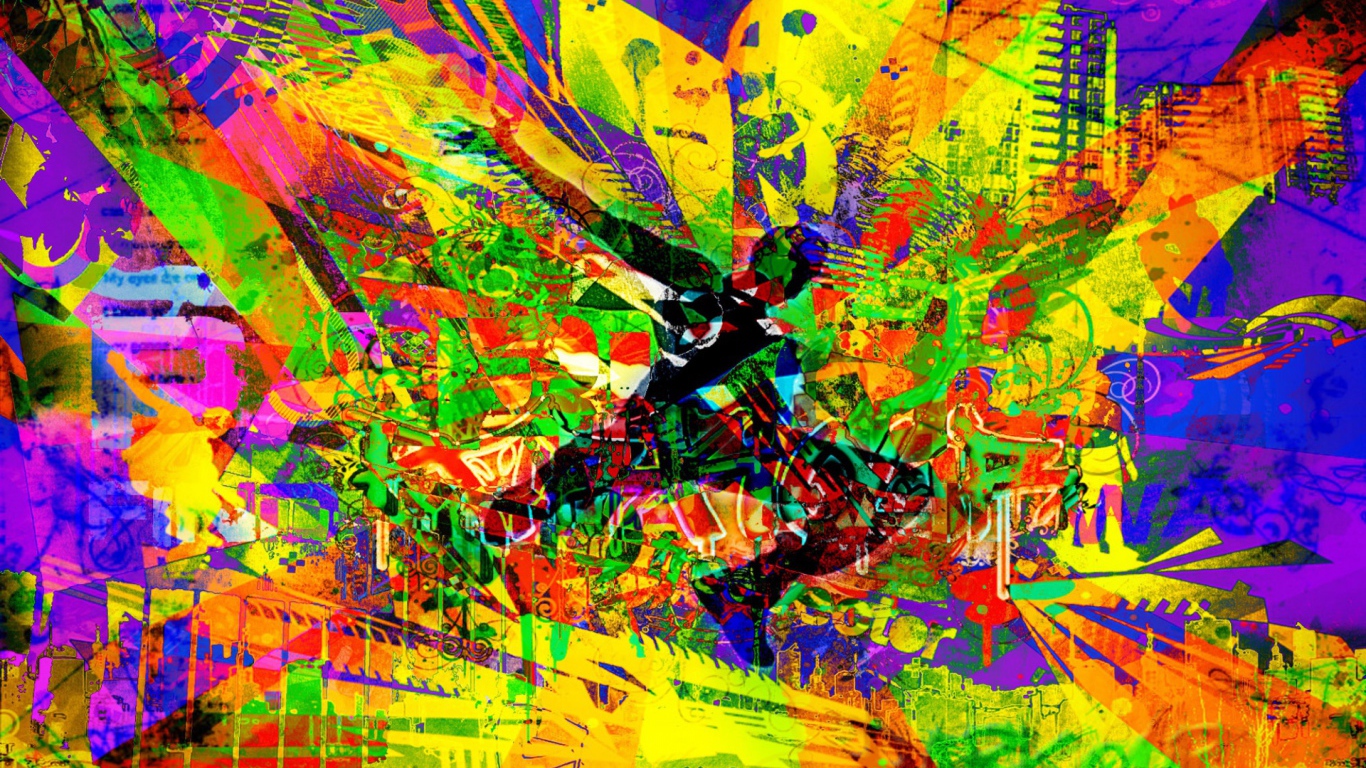 Абстрактный образ паркура