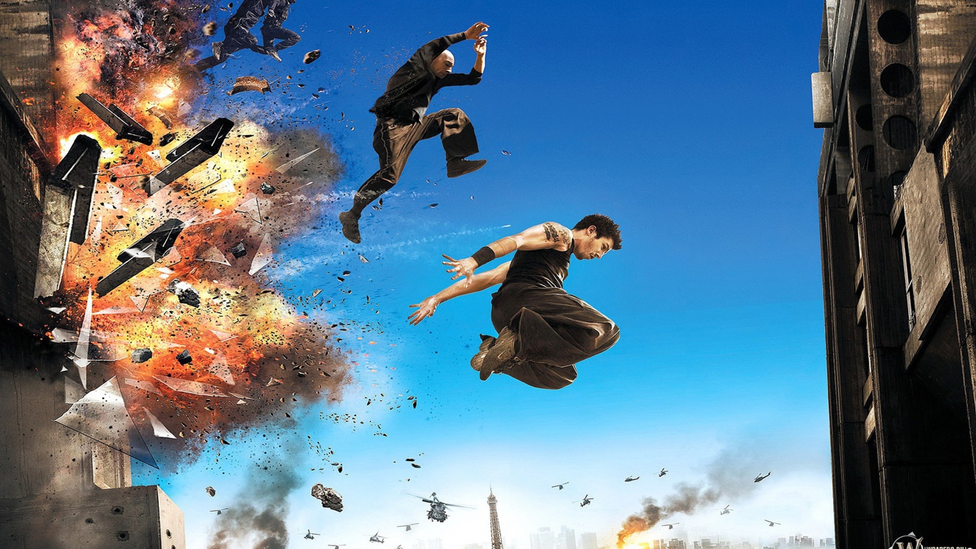 Спасение от взрыва паркур