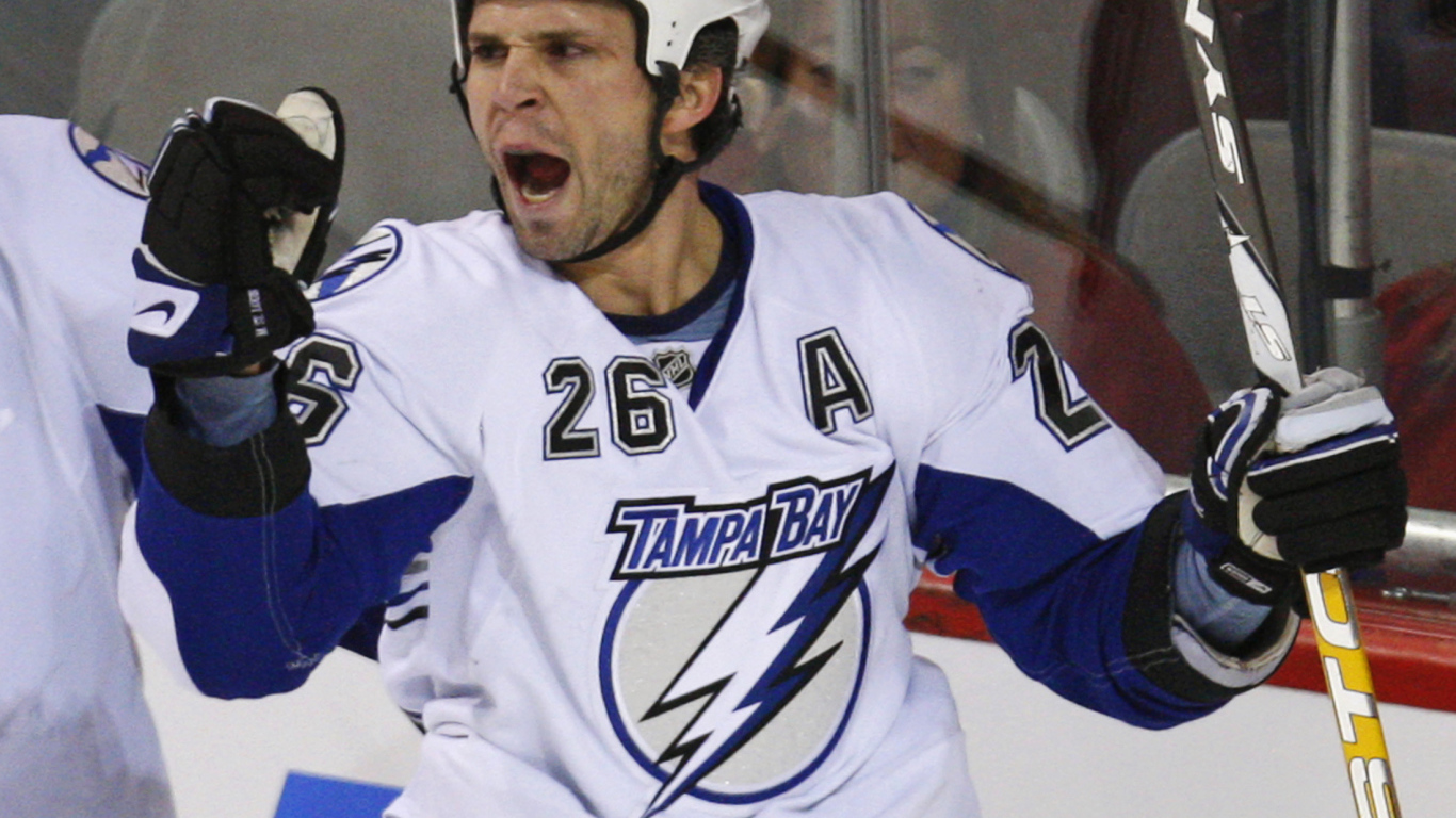 Мартин Сент-Луис на льду