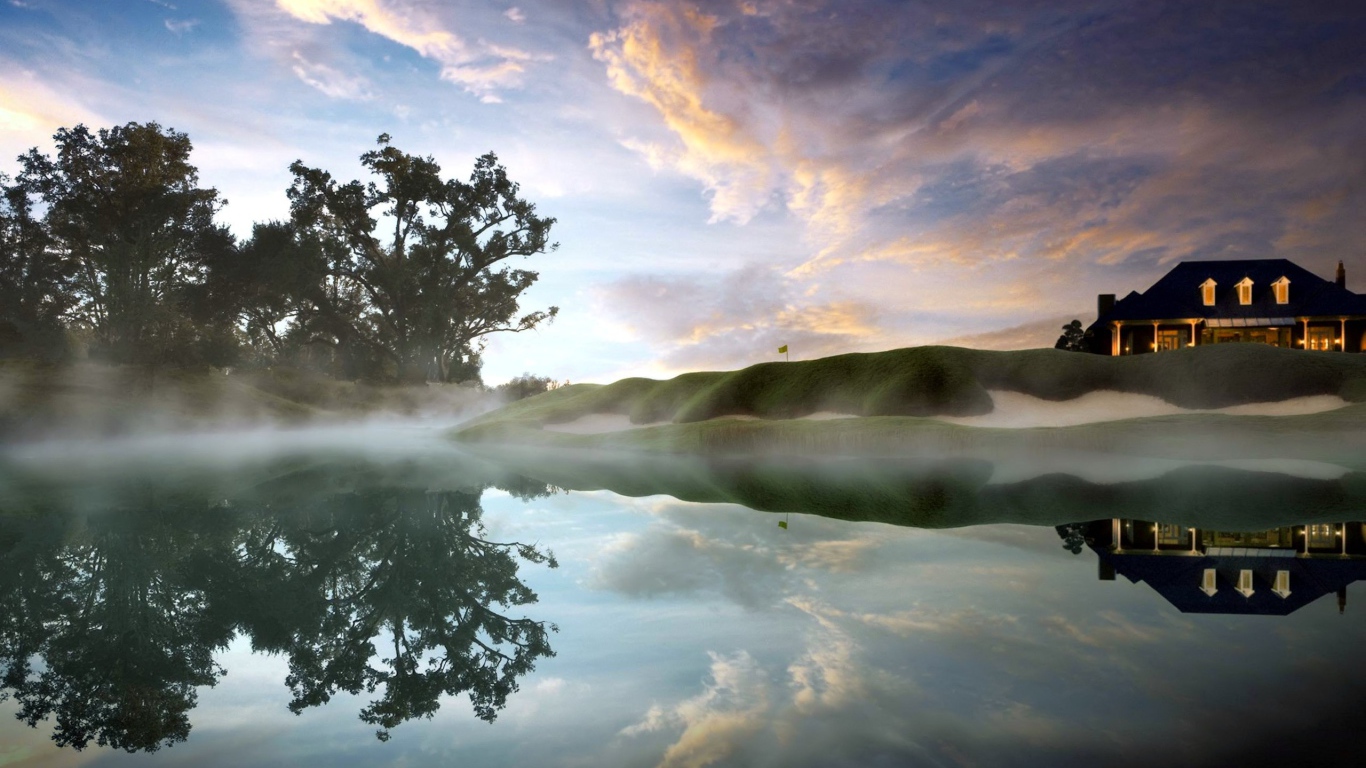 Утренний туман на Бали