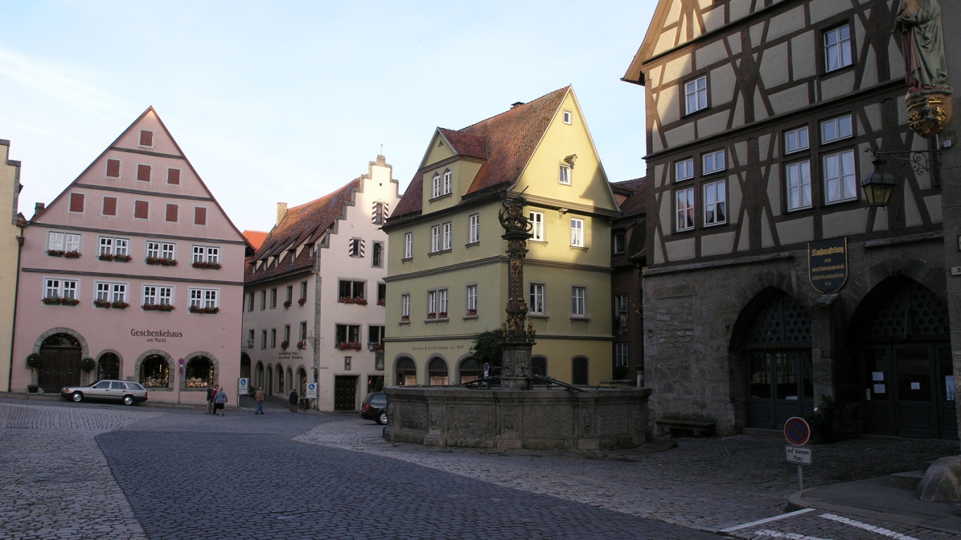 Площадь в городе  Зальцбург, Австрия