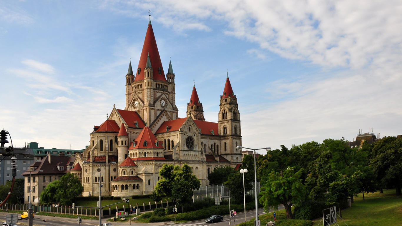 Собор в городе Вена, Австрия