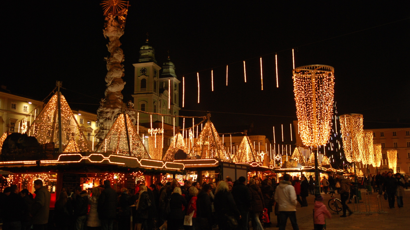 Рождество в городе Линц, Австрия