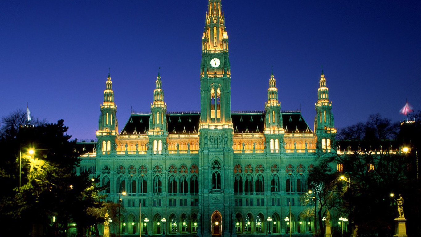 Сити Холл в городе Вена, Австрия