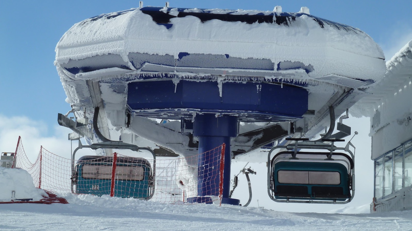 Подъемник на горнолыжном курорте Сант Антон, Австрия