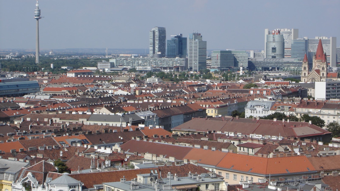Панорама города Вена, Австрия