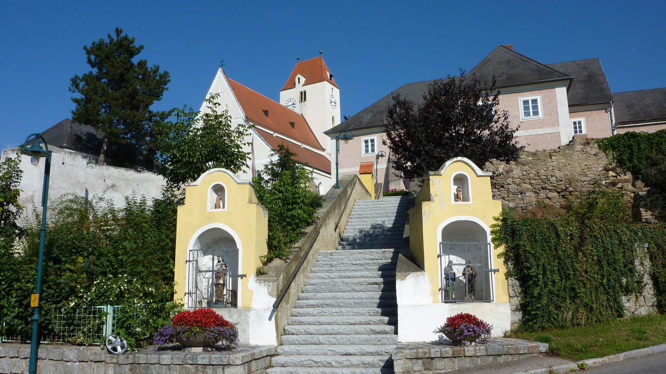 Лестница в городе Лэнгенфельд, Австрия