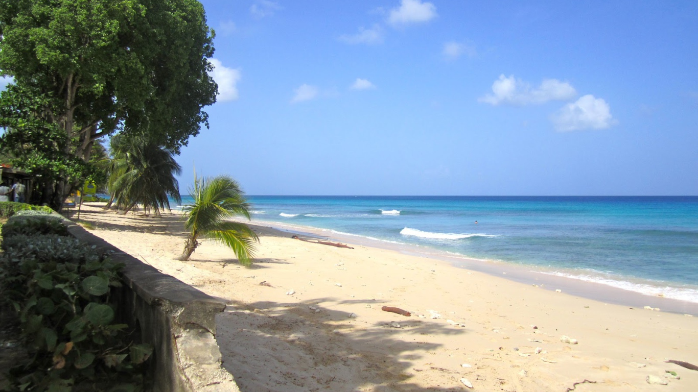 Sandy beaches in barbados