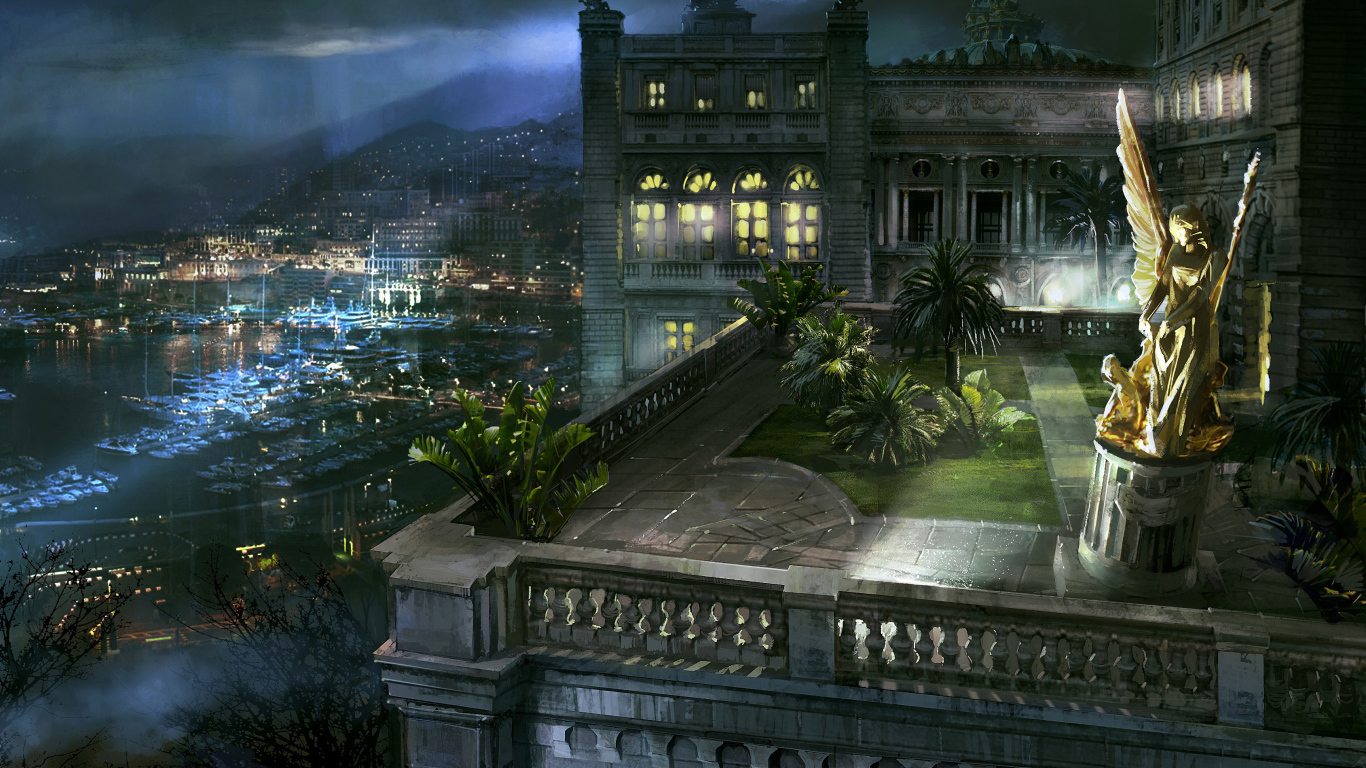 Ангел на балконе в Монако