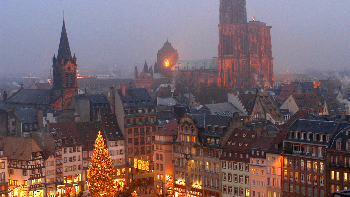 Рождество в городе Страсбург, Франция