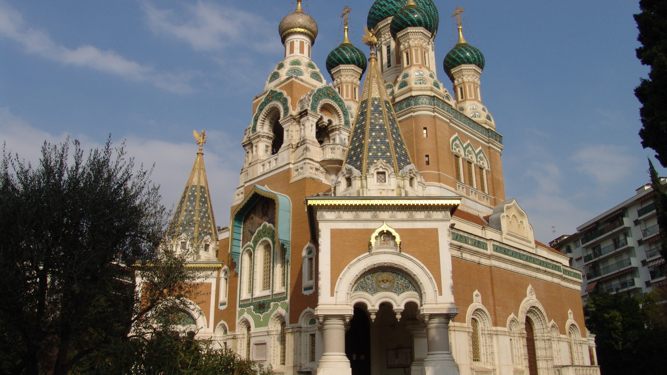 Церковь в городе Ницца, Франция
