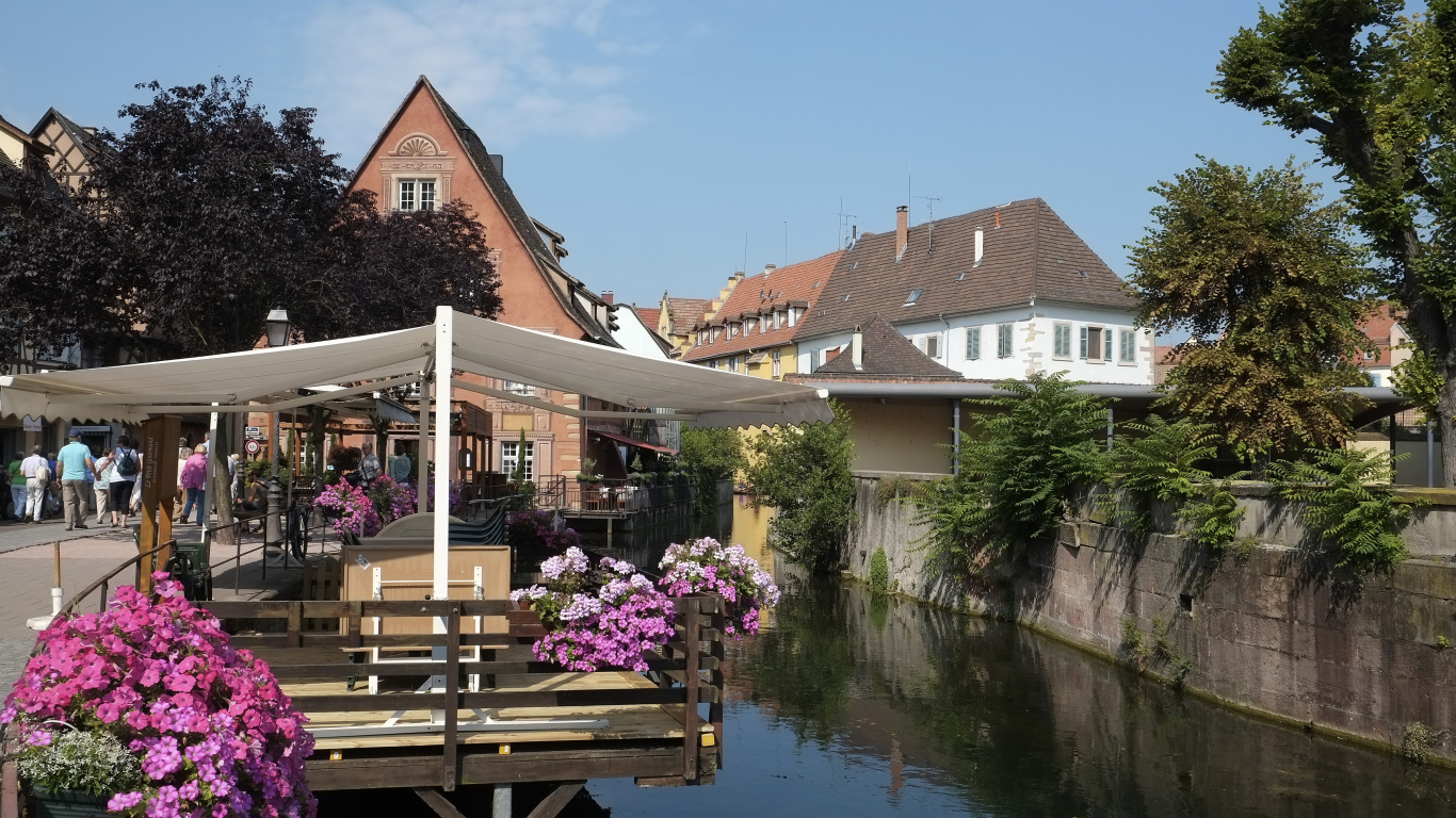 Набережная в Эльзасе, Франция