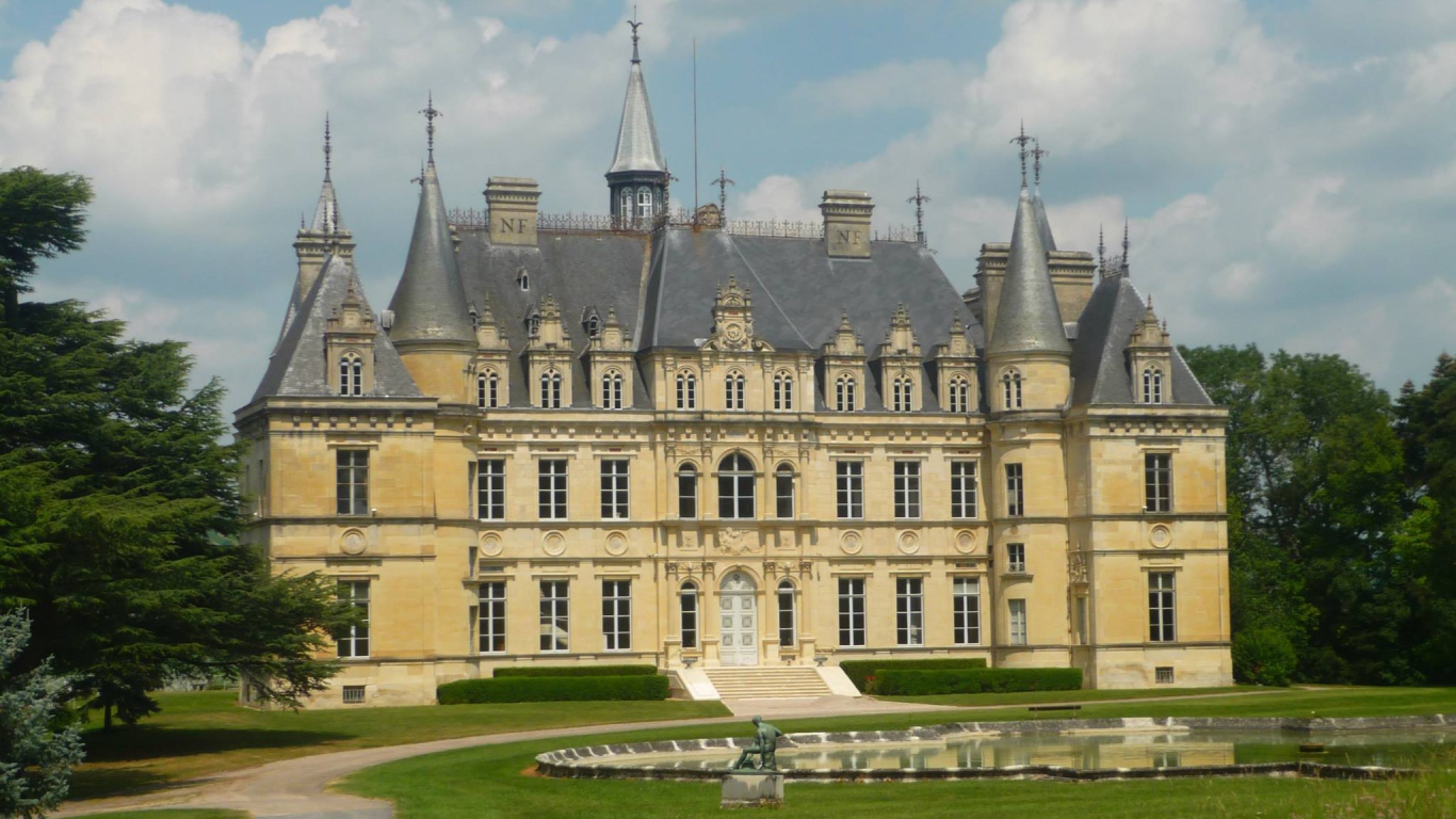 Роскошный замок в провинции Шампань, Франция