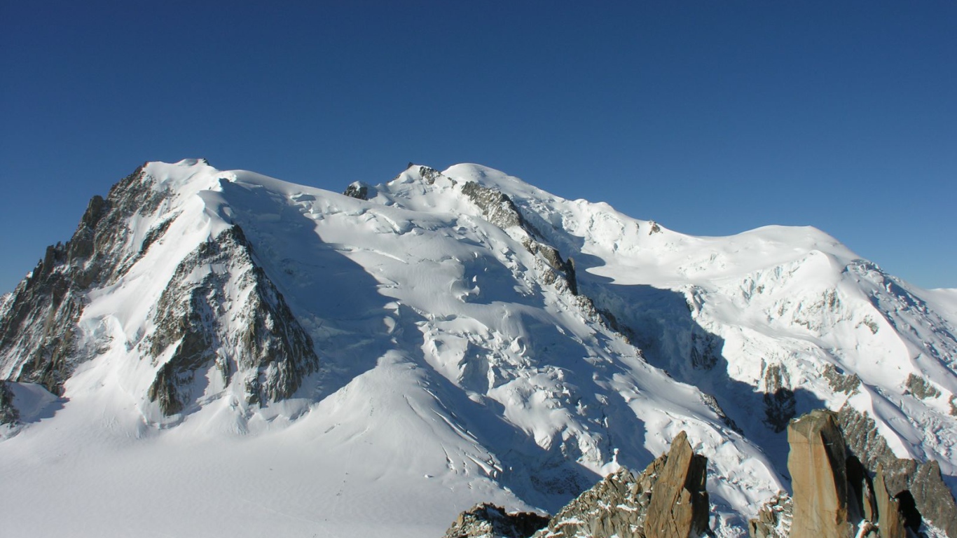 Гора Монблан на курорте Шамони, Франция