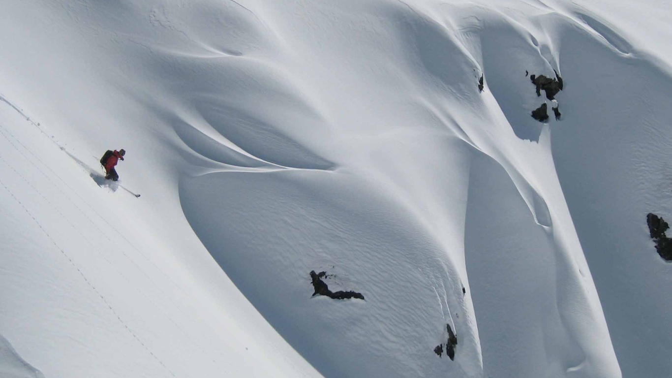 Экстремальные лыжи на горнолыжном курорте Червиния, Италия