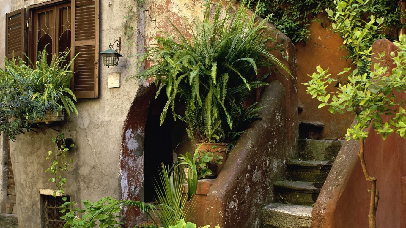 Старинный дом в Риме, Италия