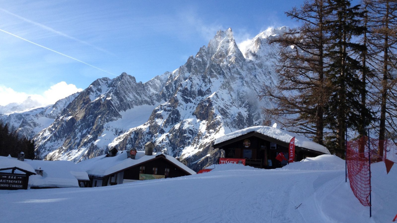 Горнолыжная база на курорте Курмайор, Италия