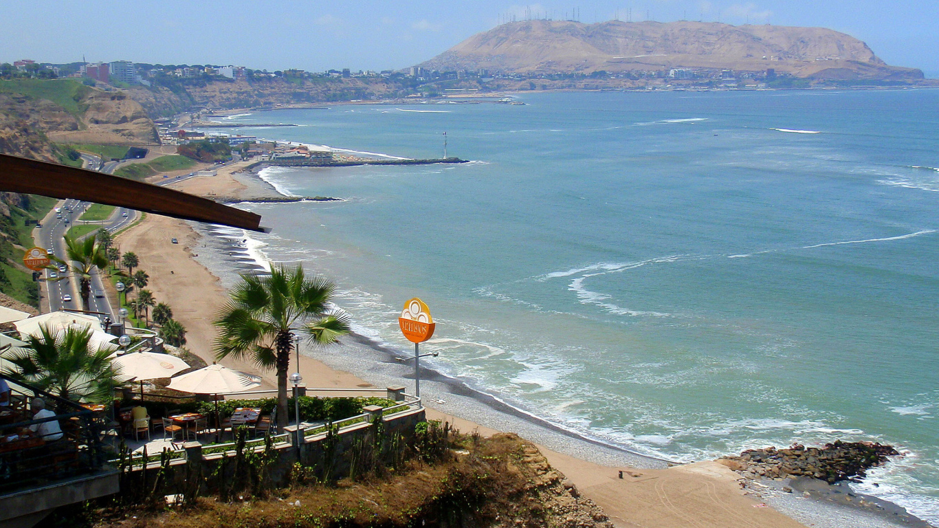 Beach in Lima peru