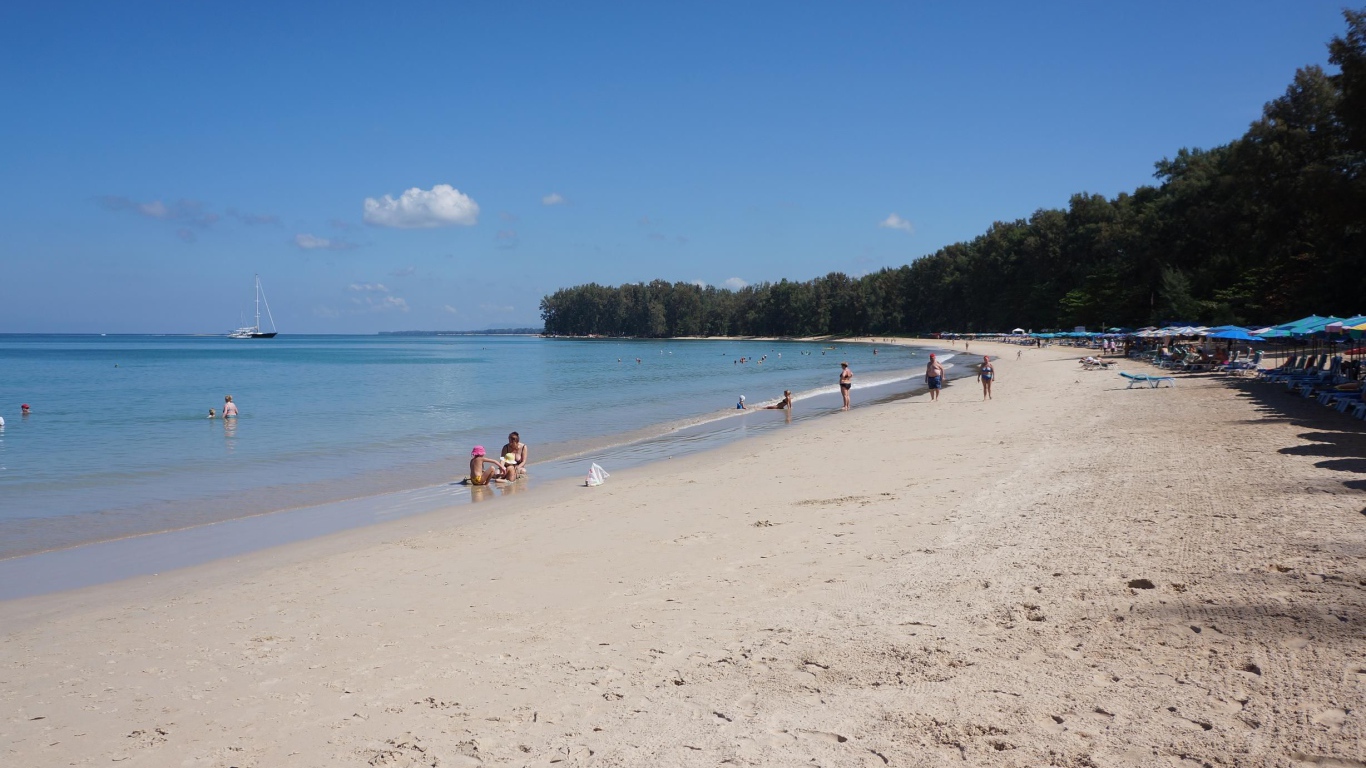 Осенний отдых на пляже на острове Тао, Таиланд