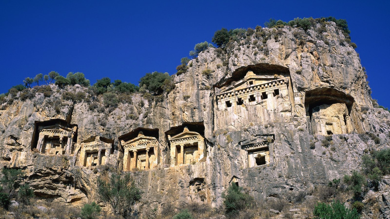 Древние здания в Мармарис, Турция