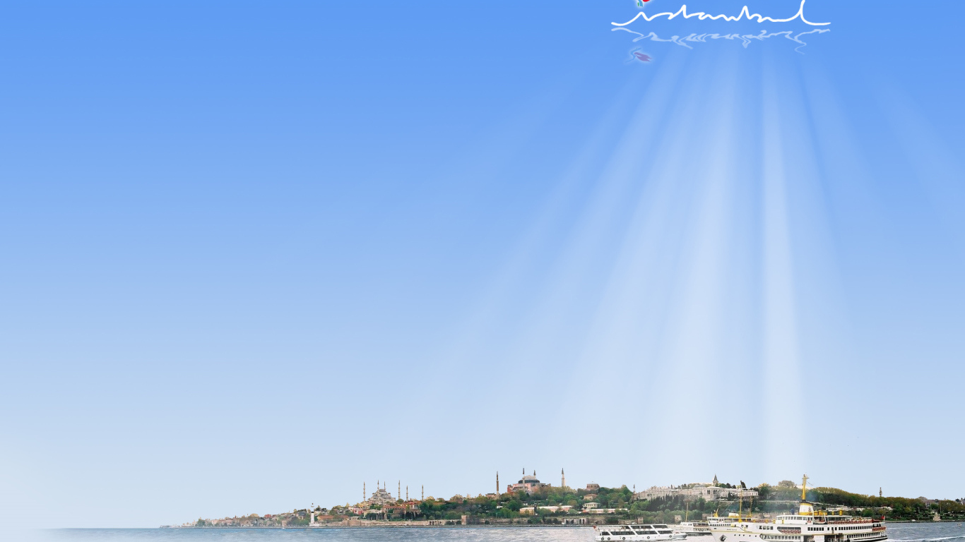 Лучи солнца над Стамбулом