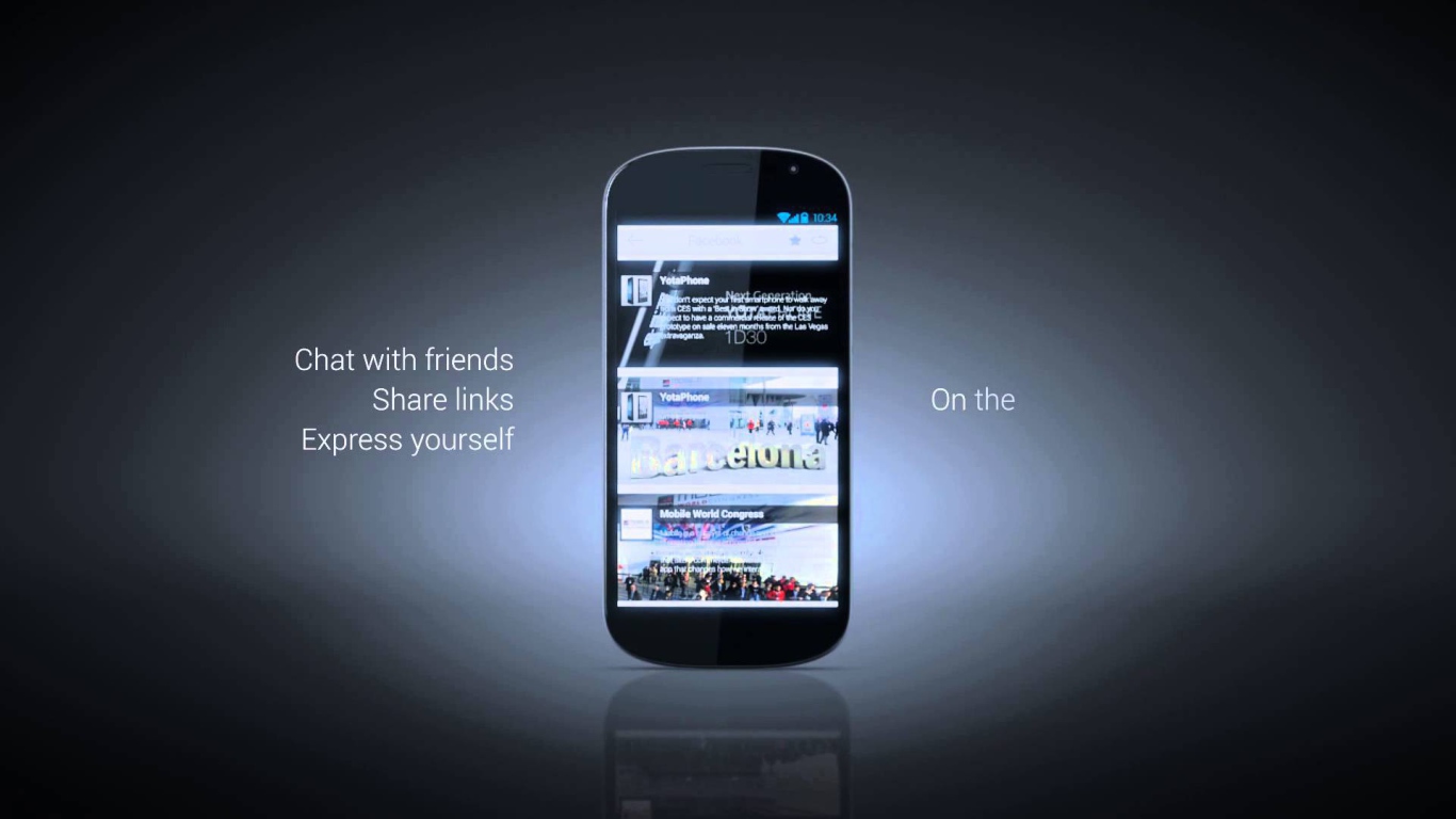 Реклама смартфона YotaPhone 2