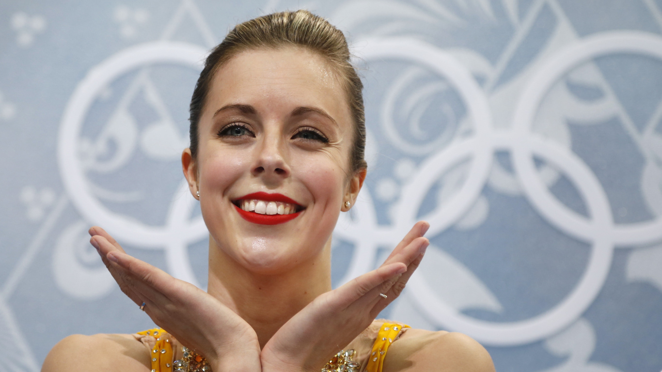 Ashley Wagner American figure skater at the Olympics in Sochi 2014