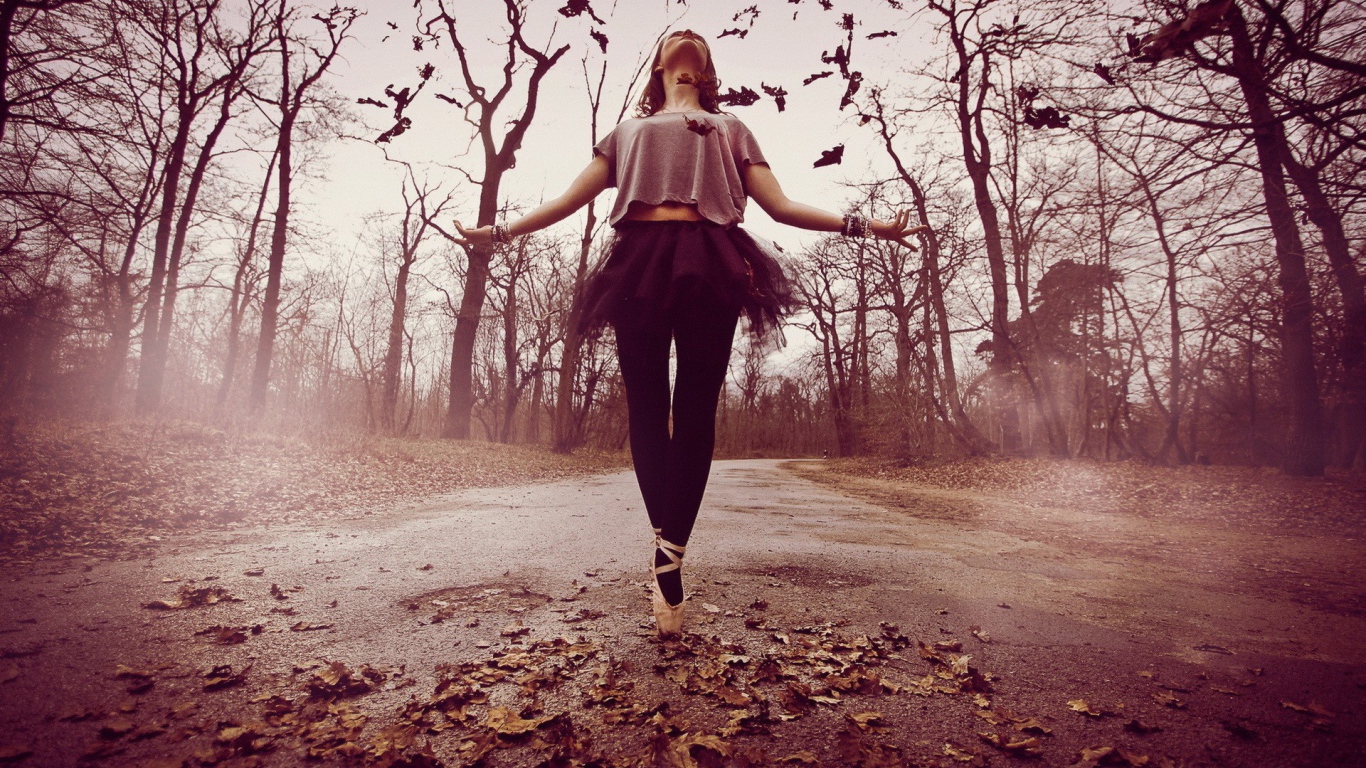 Осенний танец балерины