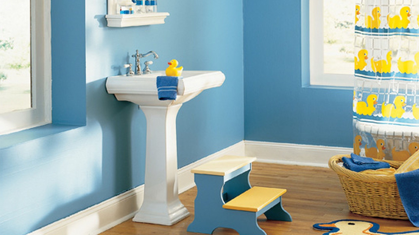 Оформление ванной для детей